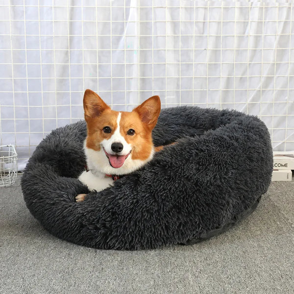 Fluffy Round Dog Bed