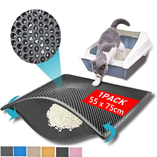 Double Layer Waterproof Pet Cat Litter Mat